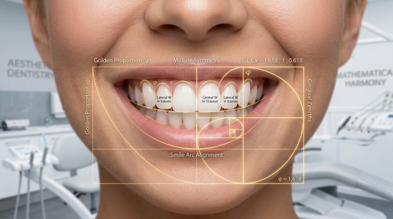¿Cómo se define la proporción correcta entre longitud y ancho dental?